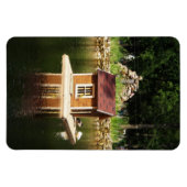 鳥小屋のある池 マグネット (横)