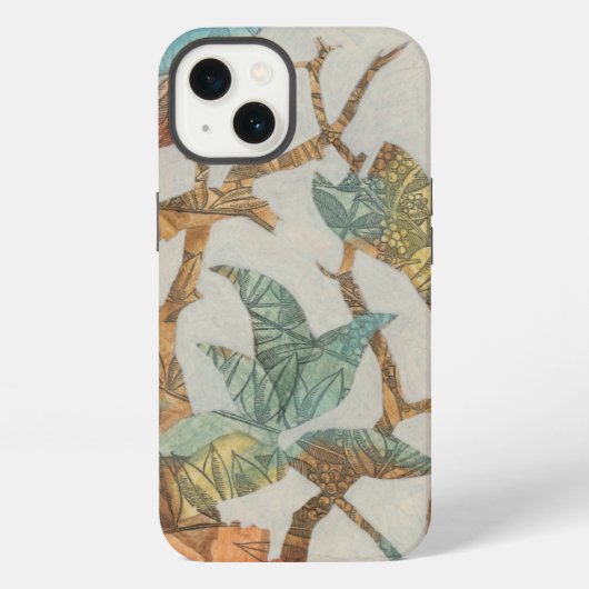 鳥小屋コラージュ I iPhoneケース (裏面)