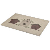 鳥小屋初期のガラス製裁断板 カッティングボード (角)