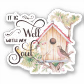 鳥居が立つ シール (正面)