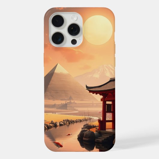 鳥居とピラミッド iPhoneケース (裏面)