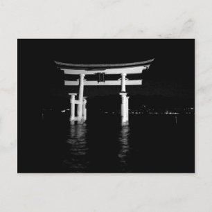 鳥居の夜景 ポストカード