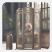 鳥居の花 スクエアシール (正面)