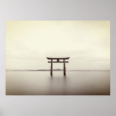 鳥居日本の門写真 ポスター (正面)