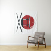 鳥居漫画の「侍の刀」ヴィンテージ タペストリー (インサイチュ(横))