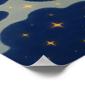 鳥居(日・月ファンタジー) 日本の ポスター (角)