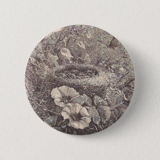 鳥巣 缶バッジ (正面)