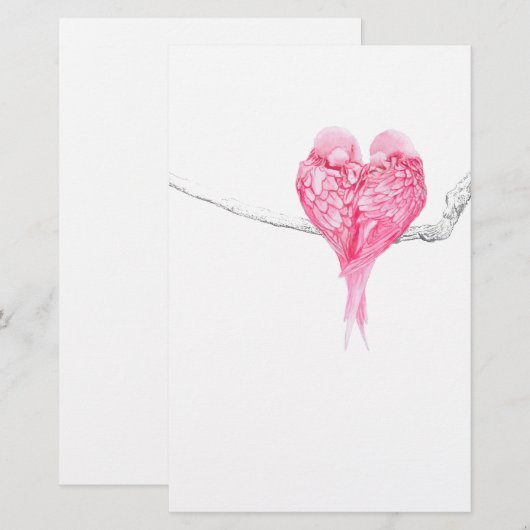 鳥愛 便箋 (正面/裏面)