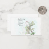 鳥感動的付きノートカード ノートカード (正面/裏面インサイチュ)