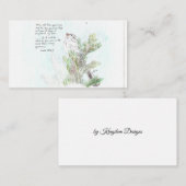 鳥感動的付きノートカード ノートカード (正面/裏面)