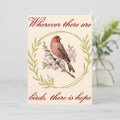 鳥感動的引用文、鳥フローラリース シーズンカード (スタンド正面)