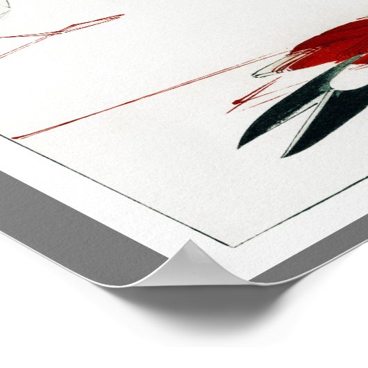 鳥折り紙渡辺聖亭 ポスター (角)