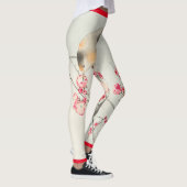 鳥日本のとさくらんぼのレギンスのプリント レギンス (右)