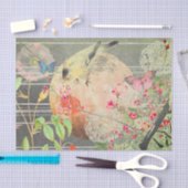 鳥日本のと満月ティッシュペーパー 薄葉紙 (クラフト)