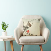 鳥日本の付きハナミズキ クッション (椅子)