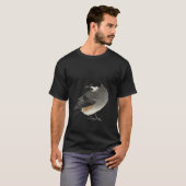 「鳥日本」Japanese style ink painting T－shirt Tシャツ (正面フル)