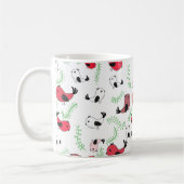 鳥柄マグカップ、かわいいバードマグカップ コーヒーマグカップ (左)