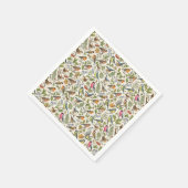鳥柄 スタンダードカクテルナプキン (角)