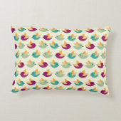 鳥模様 アクセントクッション (裏面)