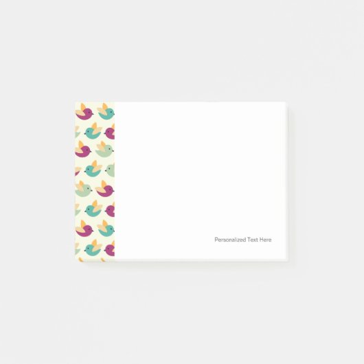 鳥模様 ポストイット (正面)