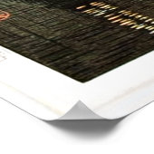 鳥湖の情景浮世絵 ポスター (角)