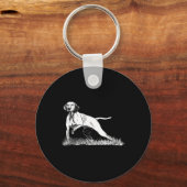 鳥狩りポインターバイズスラドッグforハンター キーホルダー (正面)