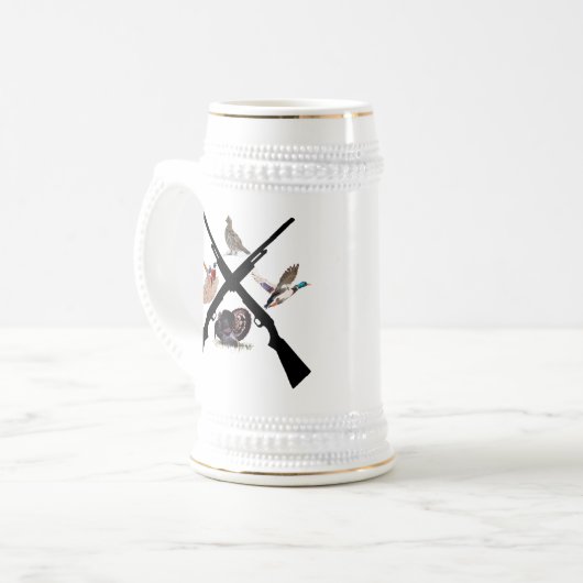 鳥狩り ビールジョッキ (正面左)