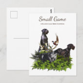 鳥猟犬 , 高地ゲーム鳥狩猟 ポストカード (正面/裏面)