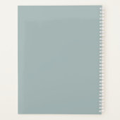 鳥猫可愛い水彩少女パーソナライズされた プランナー手帳 (裏面)