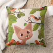鳥猫枕 クッション (ブランケット)