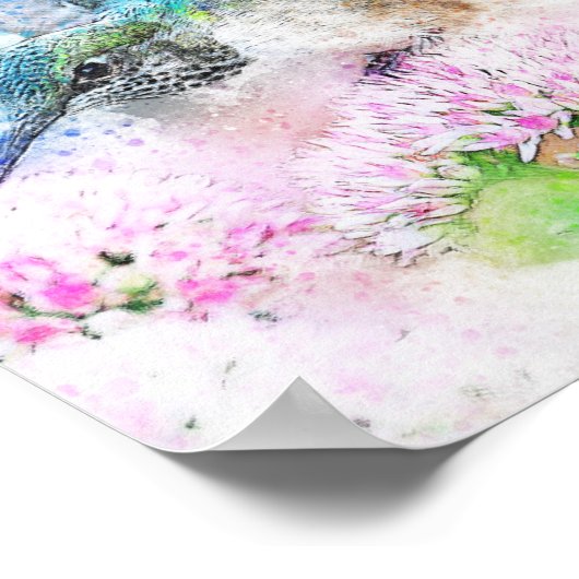 鳥獣の花 ポスター (角)