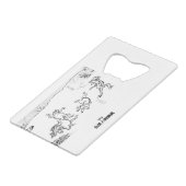 鳥獣人物戯画 クレジットカード栓抜き (正面アングル)