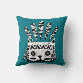 鳥獣白黒フクロウ装飾用クッション クッション (裏面)