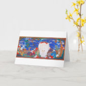 鳥獣・花草図右 カード (黄色い花)