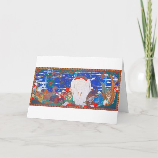 鳥獣・花草図右 カード (正面)