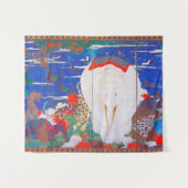 鳥獣・花草図右 タペストリー (正面(横))