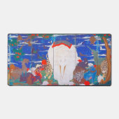 鳥獣・花草図右 デスクマット (正面)