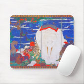 鳥獣・花草図右 マウスパッド (マウス)