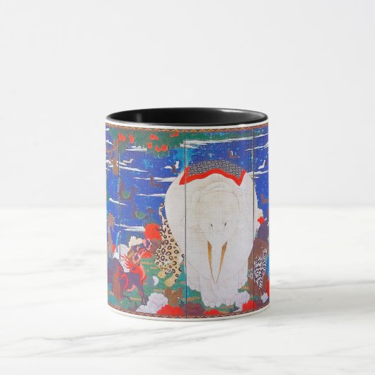 鳥獣・花草図右 マグカップ (中央)