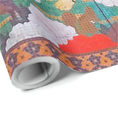 鳥獣・花草図右 ラッピングペーパー (ロールコーナー)