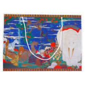 鳥獣・花草図右 ラージペーパーバッグ (裏面)
