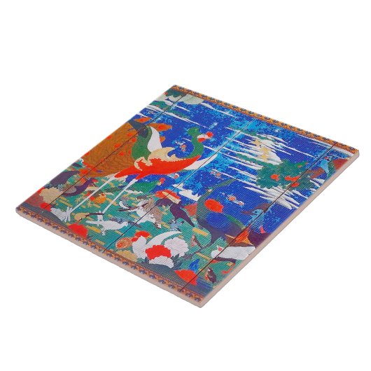 鳥獣・草花離れ集集 タイル (側面)