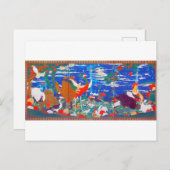 鳥獣・草花離れ集集 ポストカード (正面/裏面)