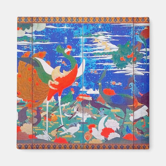 鳥獣・草花離れ集集 マグネット (正面)