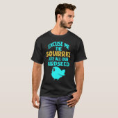 鳥用餌台リス Tシャツ (正面フル)