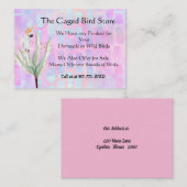 鳥画像付き小売店舗名刺 名刺 (正面/裏面)