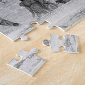 鳥皮のjackeを身に着けているIgloolikのEskimaux ジグソーパズル (側面)