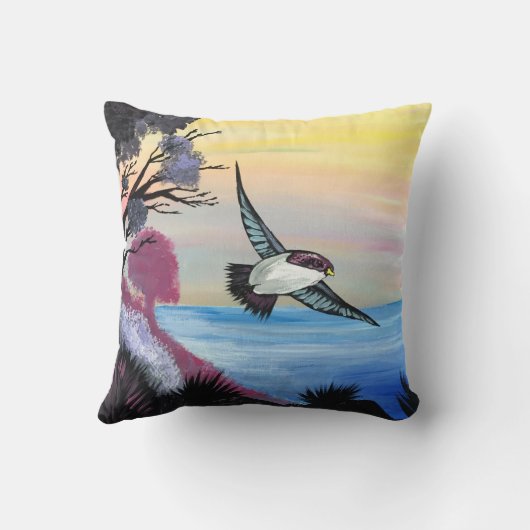 鳥瞰図 クッション (裏面)