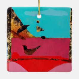 鳥瞰図 セラミックオーナメント