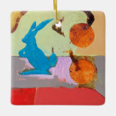 鳥瞰図 セラミックオーナメント (正面)